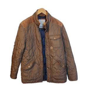 Next Authentic custom designed quilted jacket with corduroy elbow patch